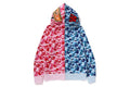 A BATHING APE ABC CAMO SEPARATE SHARK FULL ZIP HOODIE