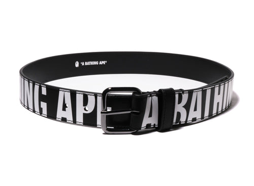 A BATHING APE DEBOSSED LOGO BELT