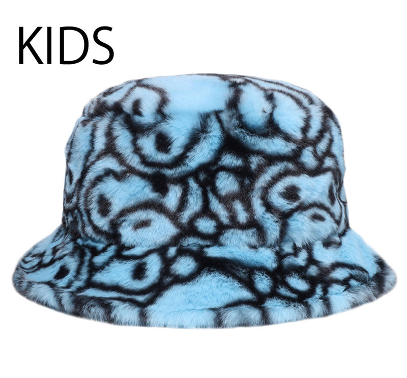 A BATHING APE BAPE KIDS ALL BABY MILO FAUX FUR BUCKET HAT