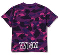 A BATHING APE LAdies' COLOR CAMO SHARK MINI TEE