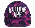 A BATHING APE COLOR CAMO NYC LOGO MESH CAP