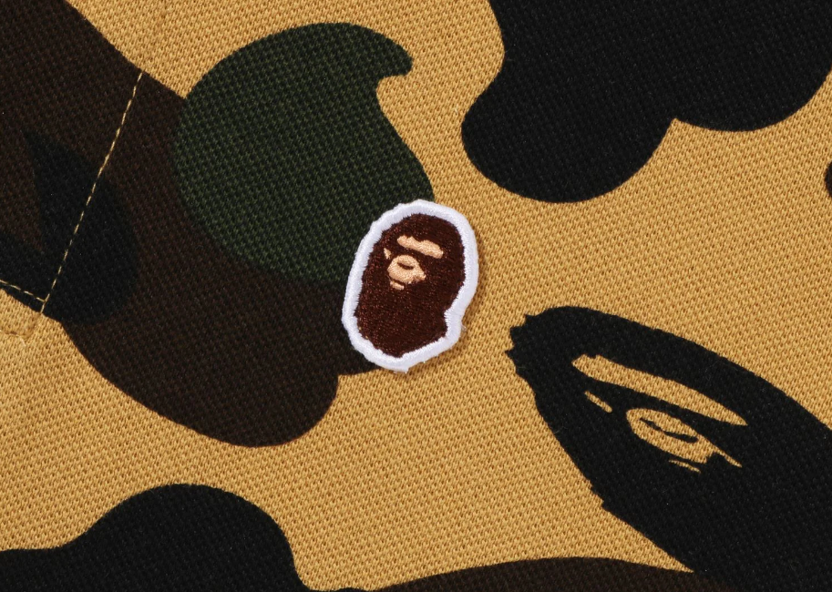 A BATHING APE BAPE KIDS 1ST CAMO ONE POINT POLO – happyjagabee store