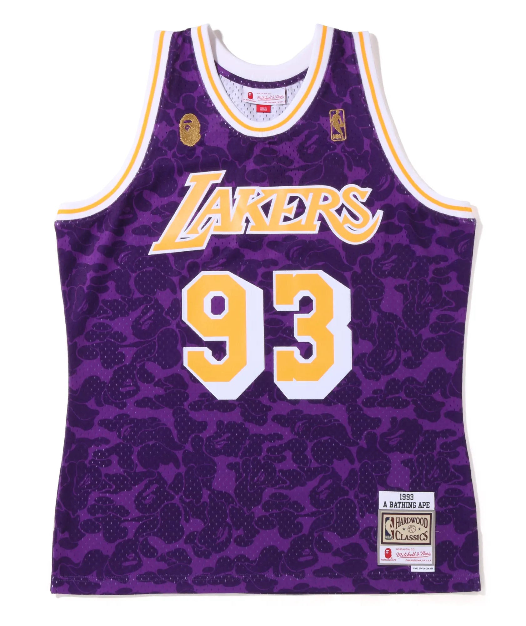 Shirts, Bape X Mitchell Ness Lakers Swingman Jersey 2xl