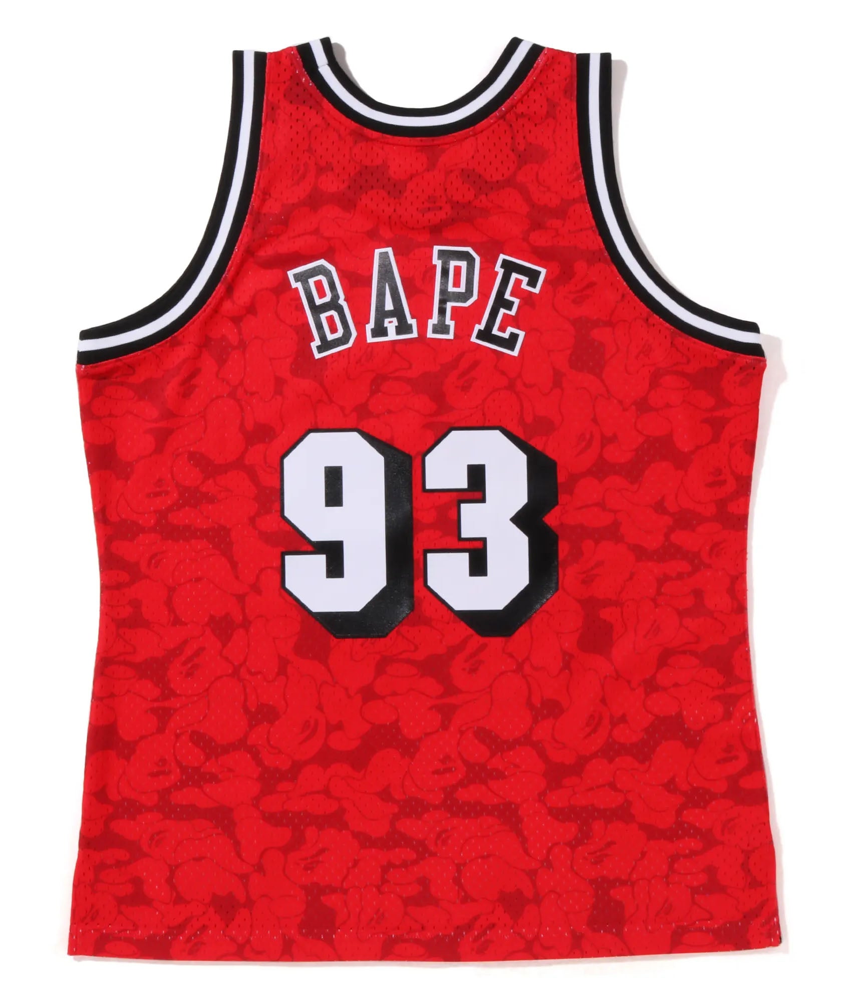 Bape x Mitchell & Ness Miami Heat Jersey Red