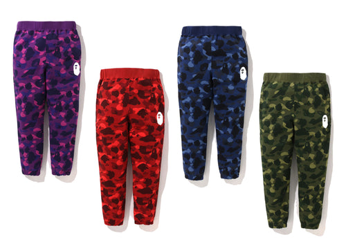 A BATHING APE COLOR CAMO SWEAT PANTS