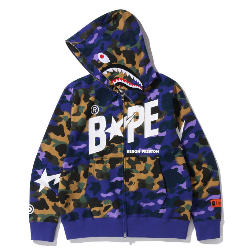 Bape blue and purple 2025 hoodie