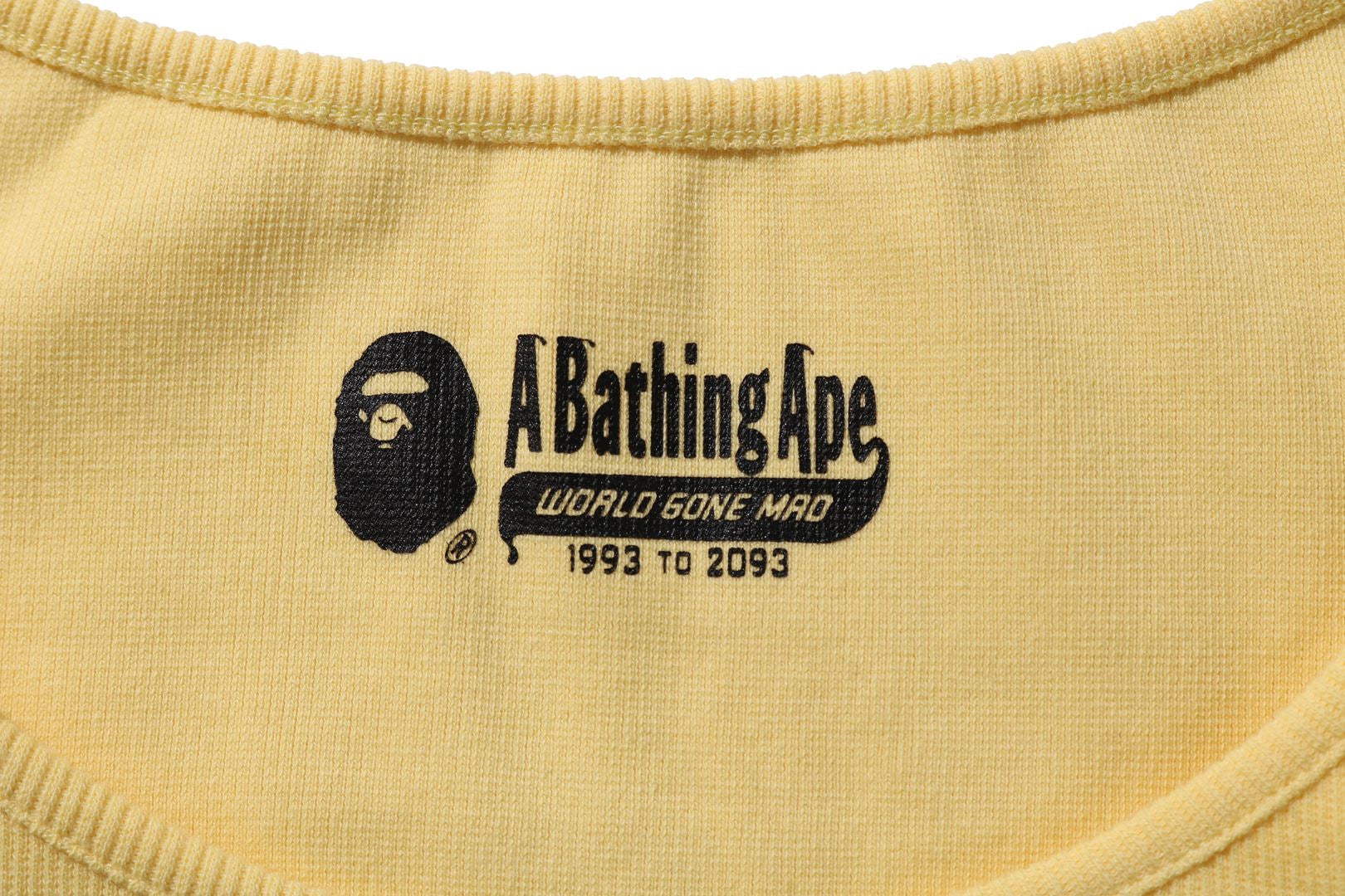 A BATHING APE Ladies' APE HEAD ONE POINT RIB L/S TEE