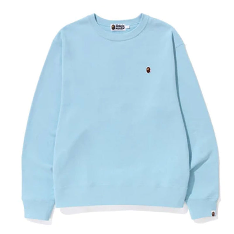 A BATHING APE APE HEAD ONE POINT RELAXED FIT CREWNECK