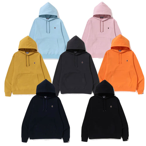 A BATHING APE APE HEAD ONE POINT RELAXED FIT PULLOVER HOODIE