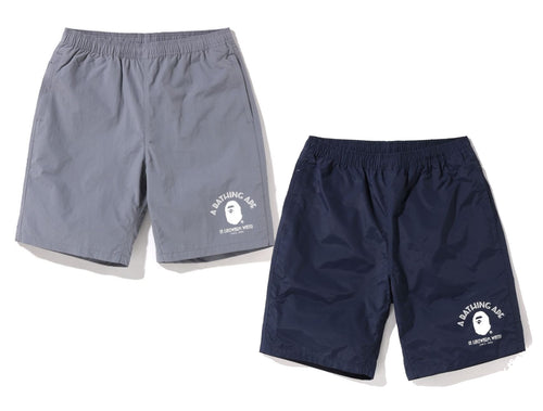 A BATHING APE NYLON BEACH SHORTS