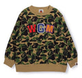 A BATHING APE BAPE KIDS ABC CAMO SHARK CREWNECK