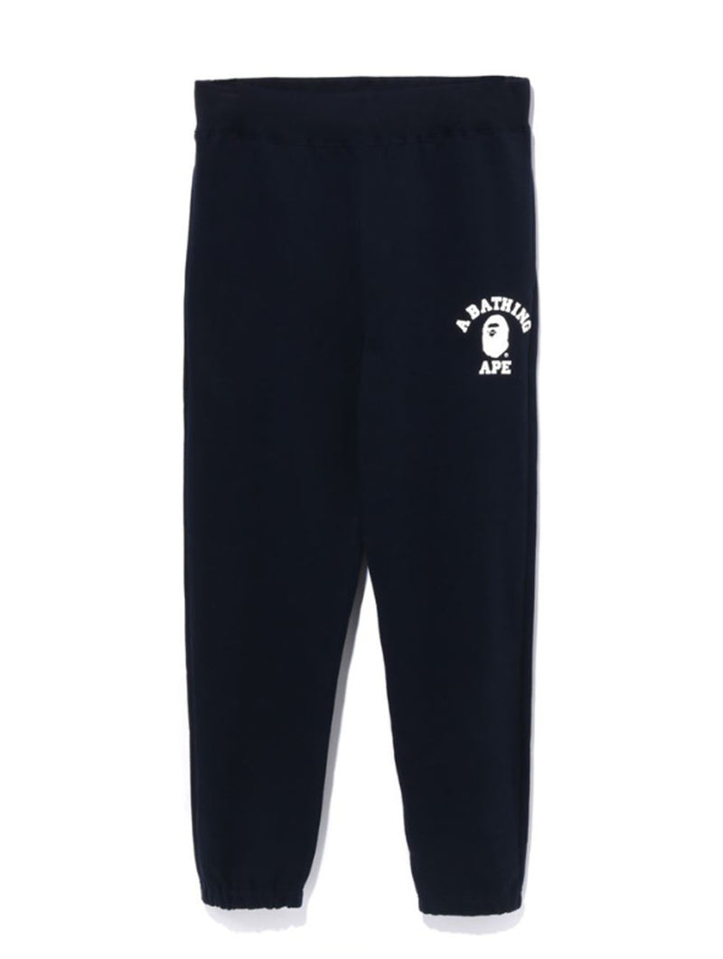 A BATHING APE COLLEGE WIDE FIT SWEAT PANTS