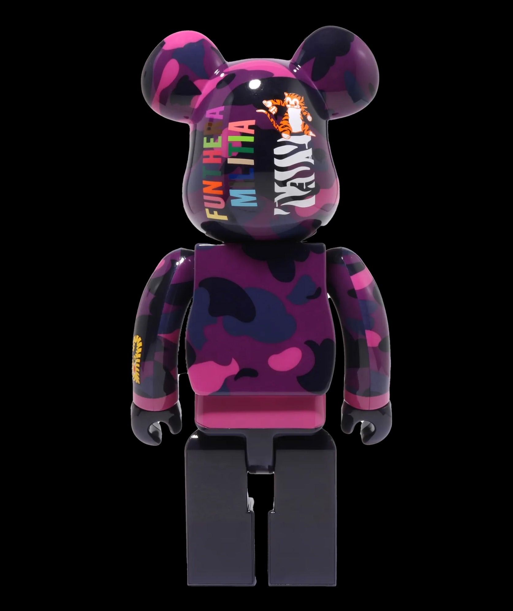 A BATHING APE BE@RBRICK x BAPE COLOR CAMO TIGER 100% & 400% Set of