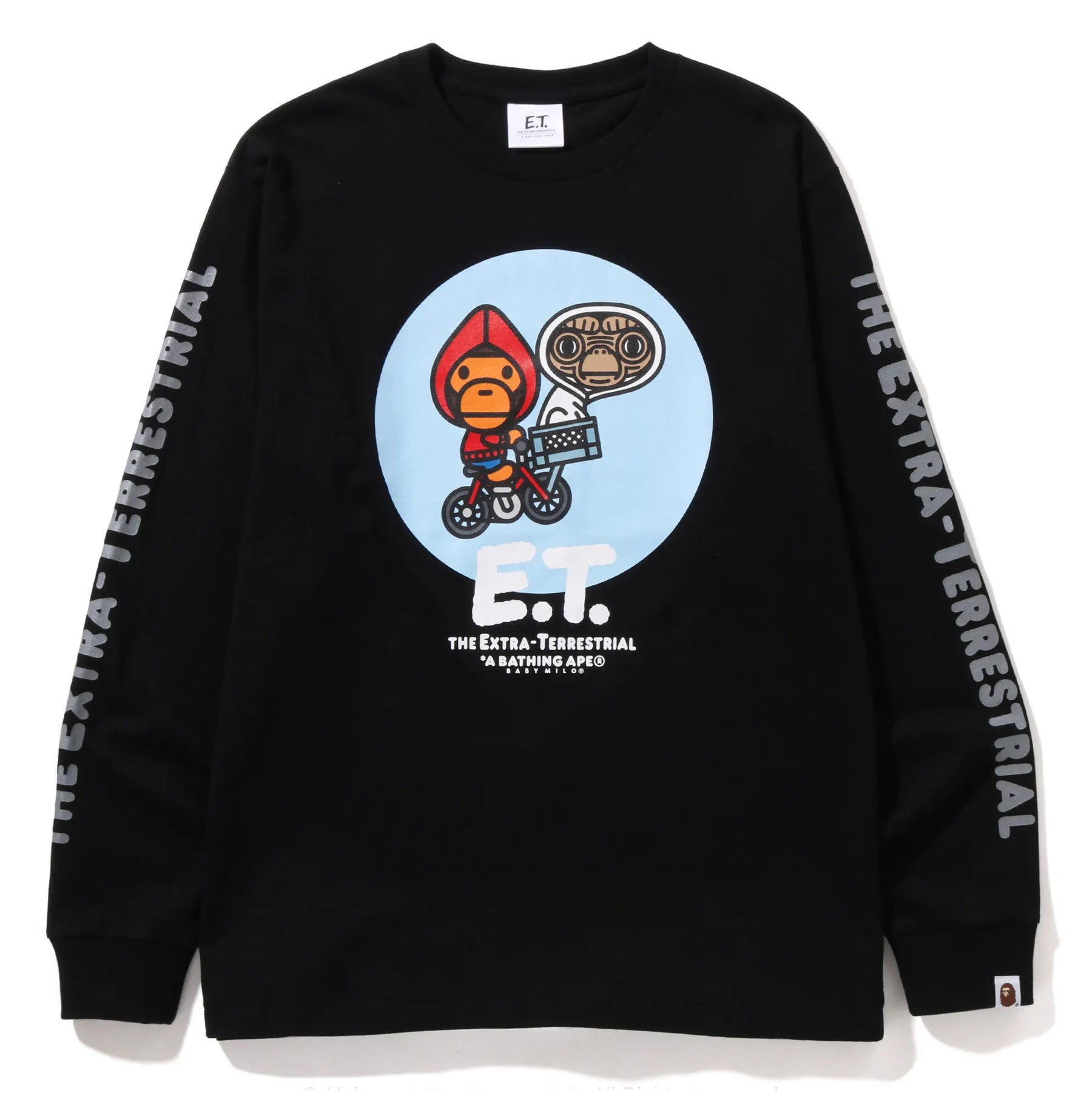 A BATHING APE BAPE x E.T. BABY MILO L/S TEE