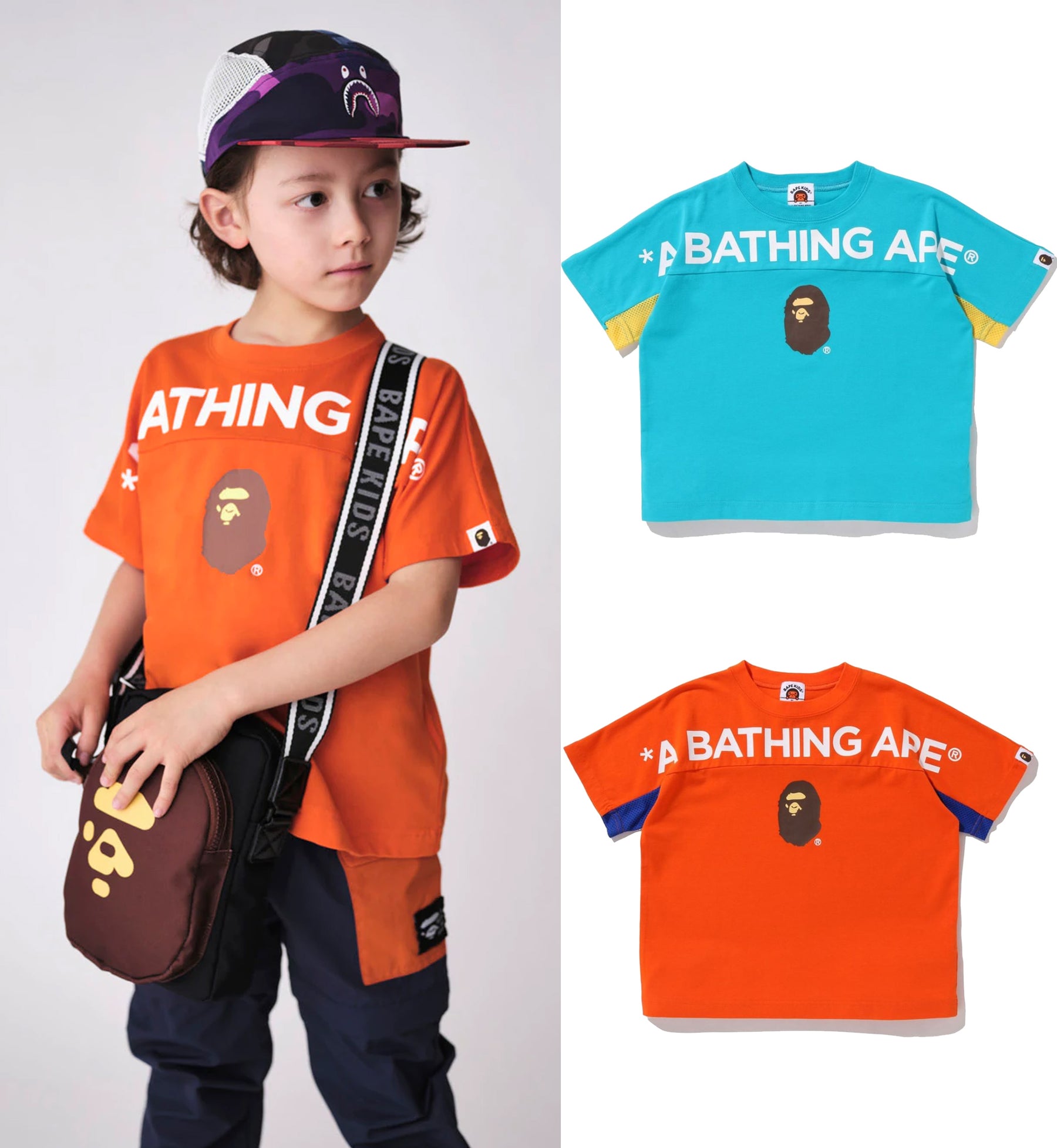 A BATHING APE BAPE KIDS BAPE LOOSE FIT TEE ( KIDS / JUNIOR )