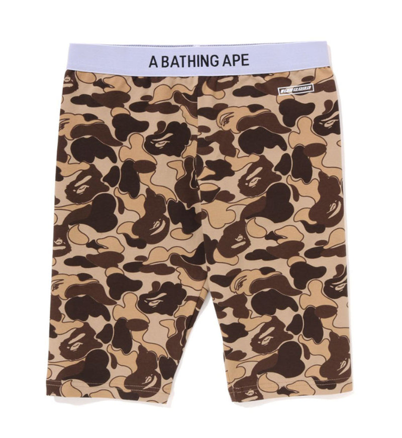 A BATHING APE Ladies' COOKIE CAMO 2 BIKER SHORTS