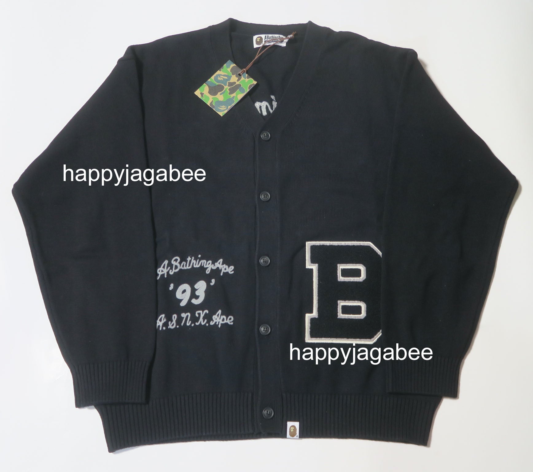 A BATHING APE BAPE KNIT CARDIGAN