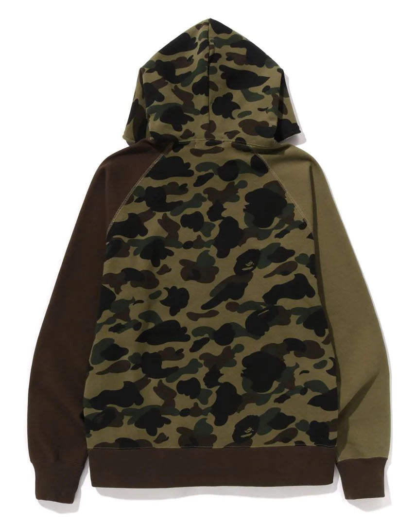 A BATHING APE 1ST CAMO CRAZY COLLEGE FULL ZIP HOODIE