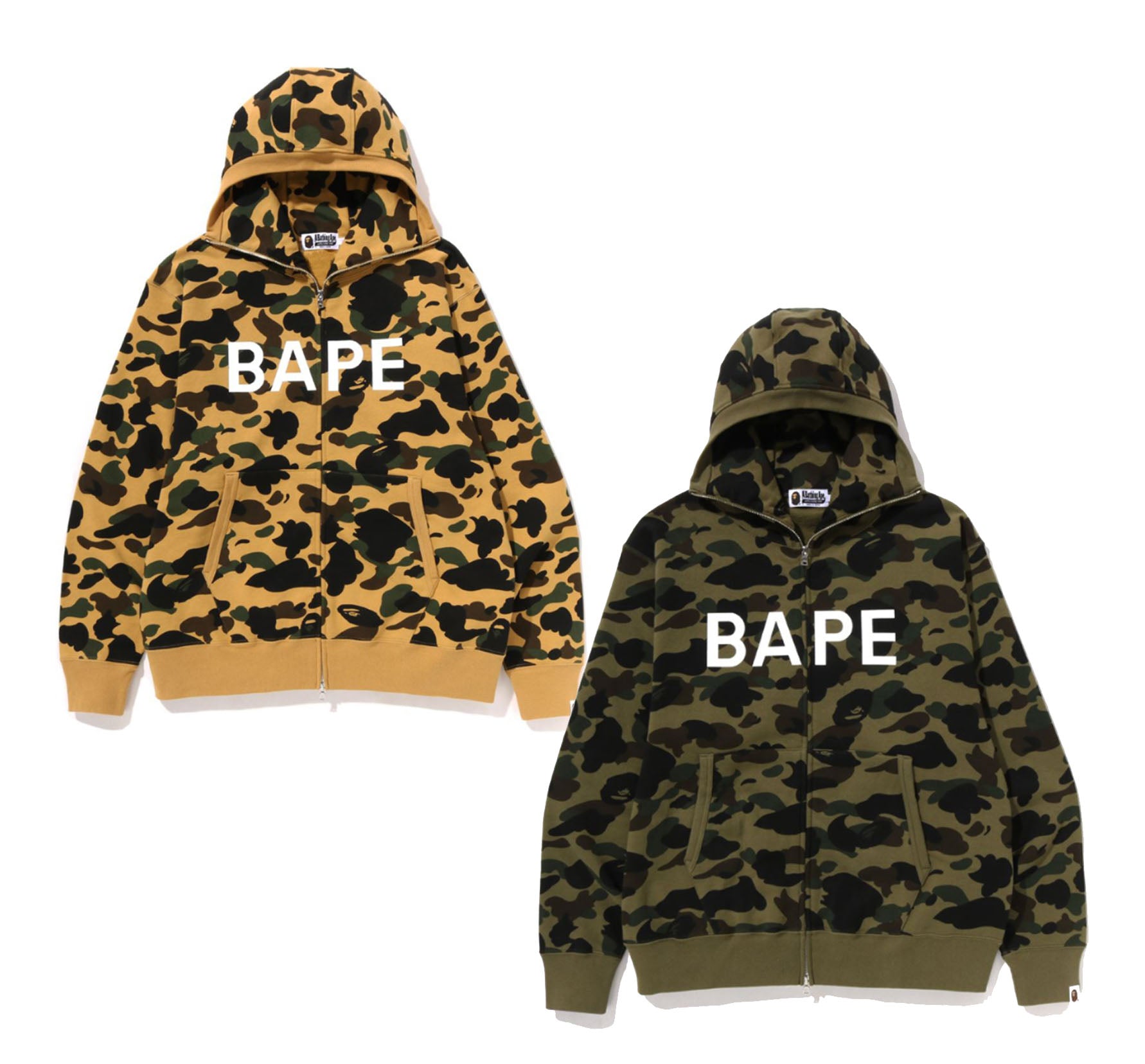 A BATHING APE 1ST CAMO FULL ZIP HOODIE