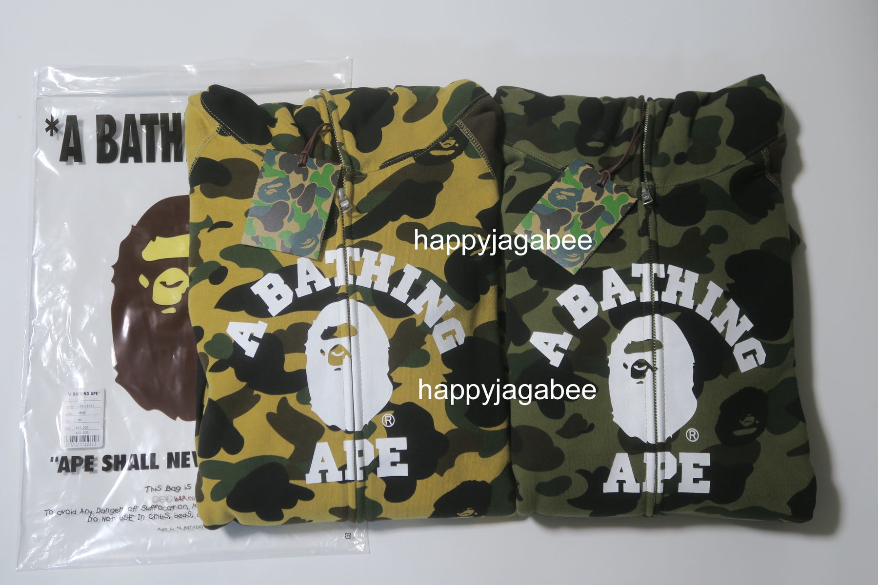 A BATHING APE 1ST CAMO CRAZY COLLEGE FULL ZIP HOODIE