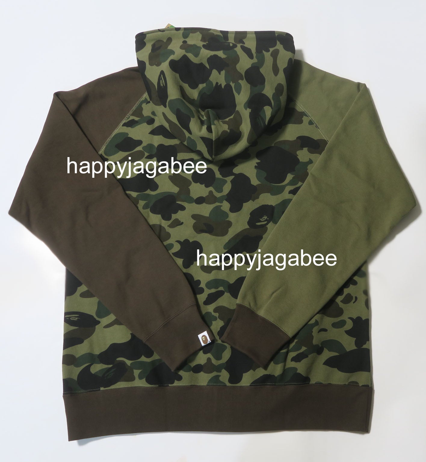 A BATHING APE 1ST CAMO CRAZY COLLEGE FULL ZIP HOODIE