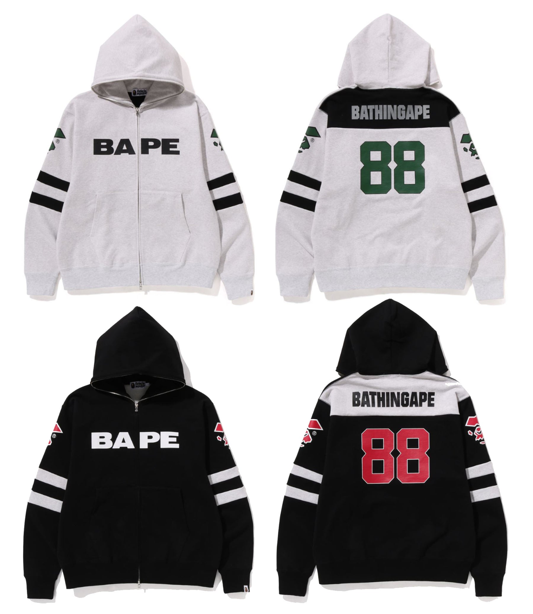 A BATHING APE FOOTBALL JERSEY ( Relaxed Fit Type ) – happyjagabee store