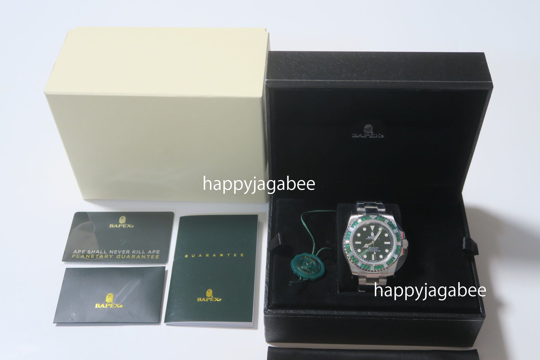 A BATHING APE TYPE 1 BAPEX CRYSTAL STONE Gold / Greem