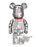 A BATHING APE x BE＠RBRICK MANEKINEKO 1000% Silver