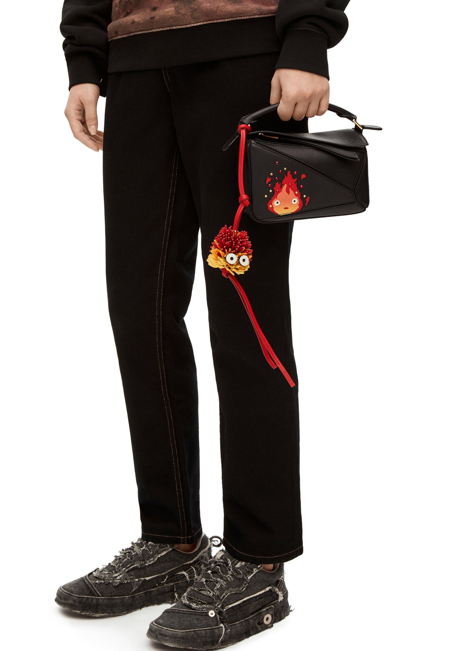 Loewe X Howl's Moving Castle Calcifer Leather Bag Charm