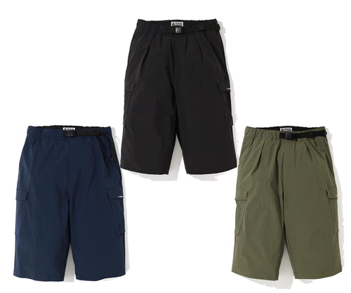 A BATHING APE STRETCH WIDE SHORTS - happyjagabee store