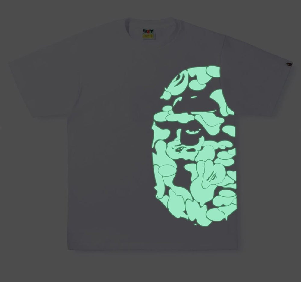 bathing ape glow in the dark t shirt