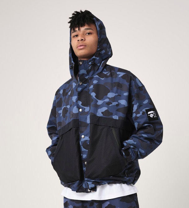 A BATHING APE COLOR CAMO RELAX HOODIE JACKET