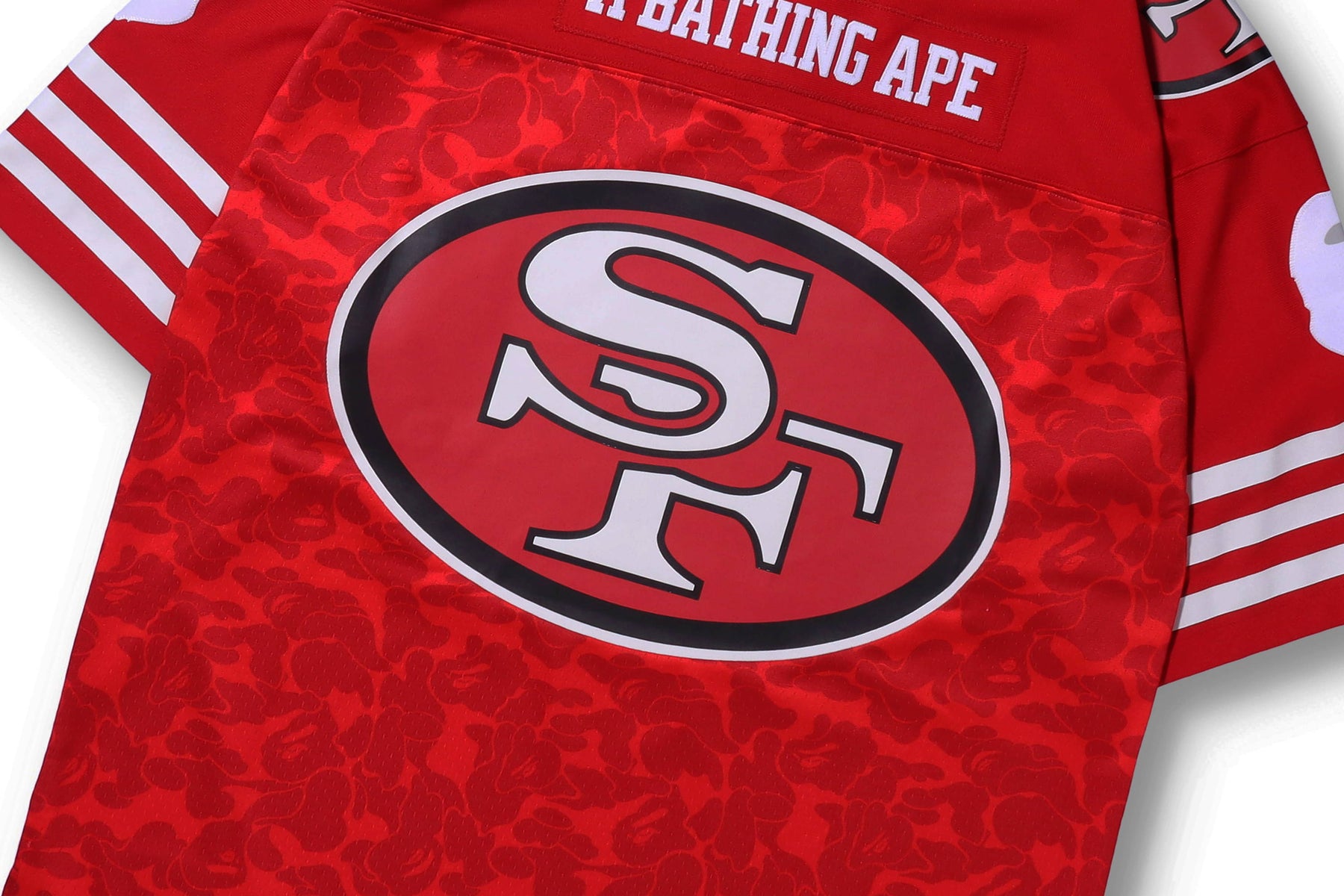 A BATHING APE BAPE X M&N NFL SAN FRANCISCO 49ERS LEGACY JERSEY –  happyjagabee store