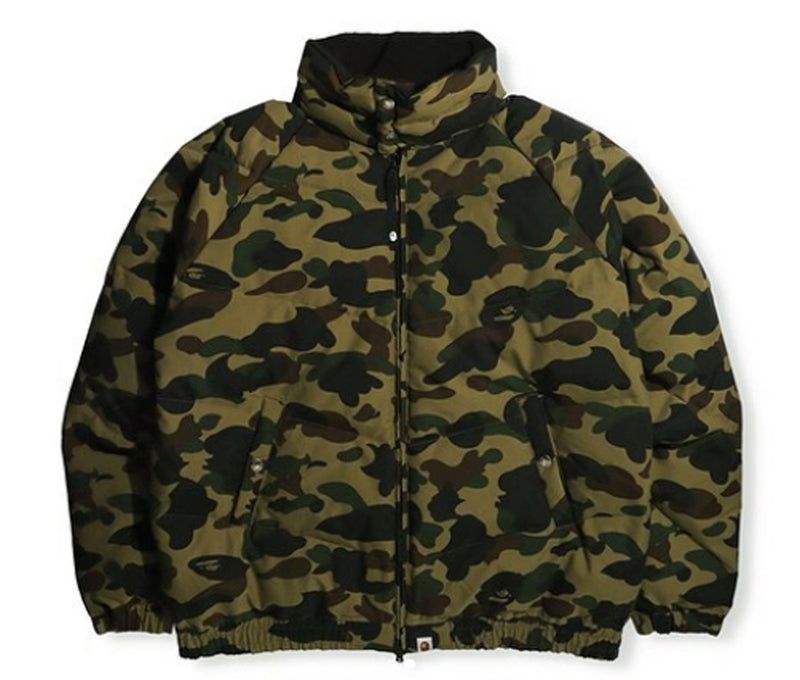 A BATHING APE 1ST CAMO LOOSE FIT DOWN JACKET