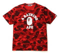 A BATHING APE COLOR CAMO COLLEGE TEE