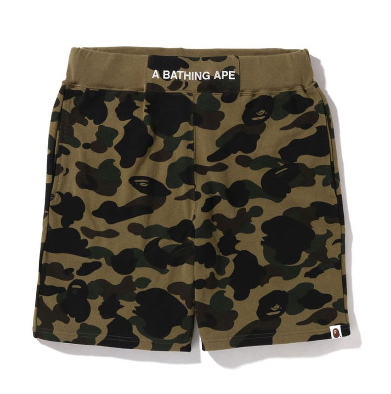 A BATHING APE 1ST CAMO SWEAT SHORTS