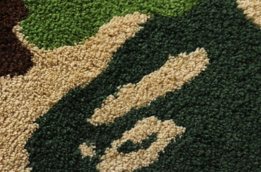 BAPE ABC Camo Big Rug Mat Green