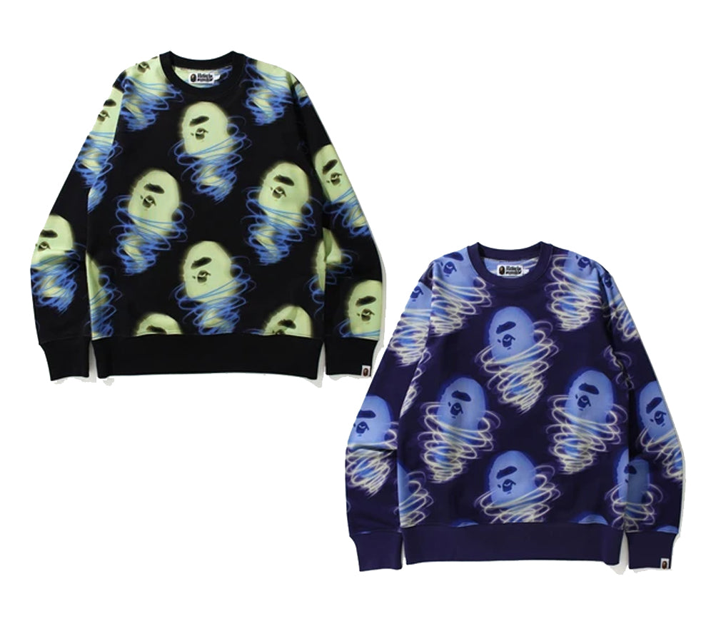 A BATHING APE BAPE STORM CREWNECK