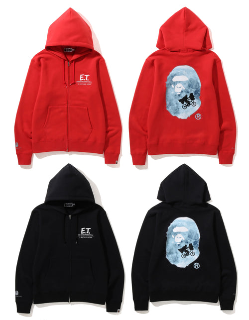 A BATHING APE BAPE x E.T. APE HEAD ZIP HOODIE