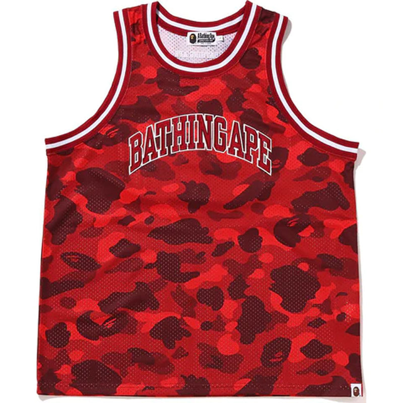 A BATHING APE COLOR CAMO BASKETBALL TANK TOP