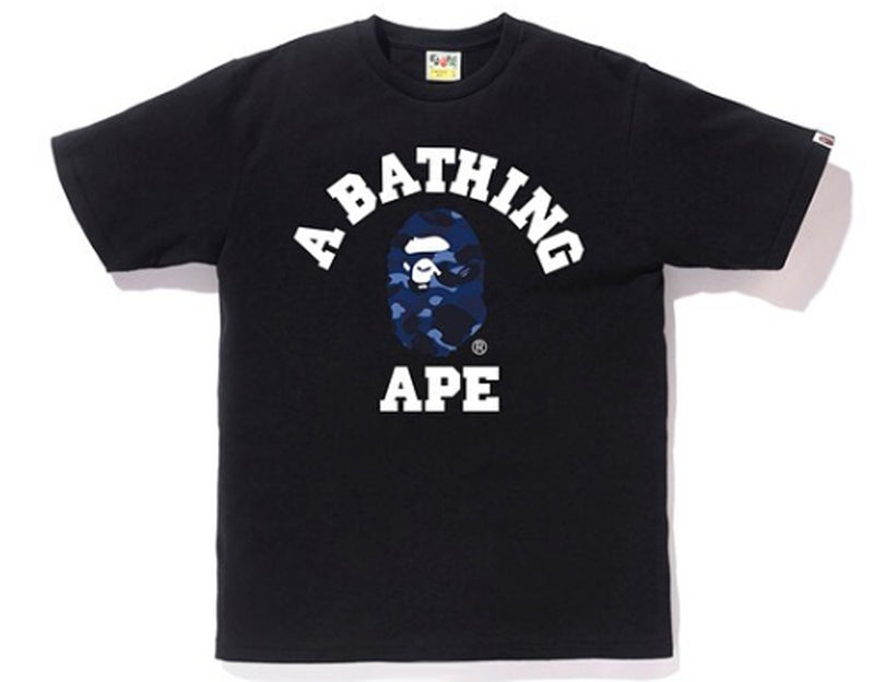 A BATHING APE COLOR CAMO COLLEGE TEE - happyjagabee store