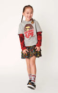 A BATHING APE BAPE KIDS BABY MILO MIXED FRUIT FRILL SKIRT