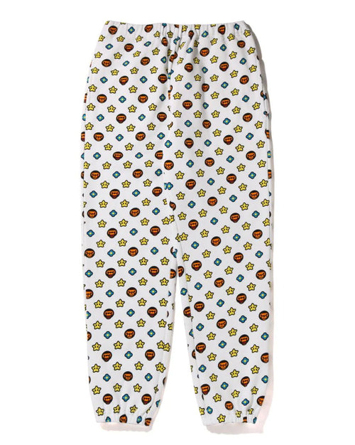 A BATHING APE Ladies' MILO MONOGRAM OVERSIZED SWEAT PANTS