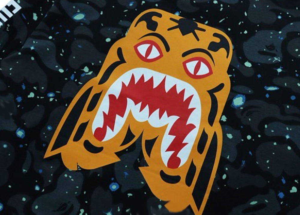 A BATHING APE SPACE CAMO TIGER L/S TEE