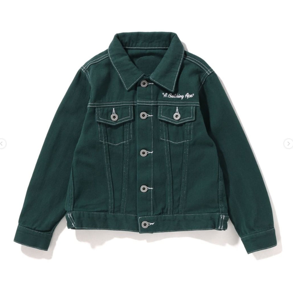 A BATHING APE BAPE KIDS CHAMPION COLOR TWILL JACKET