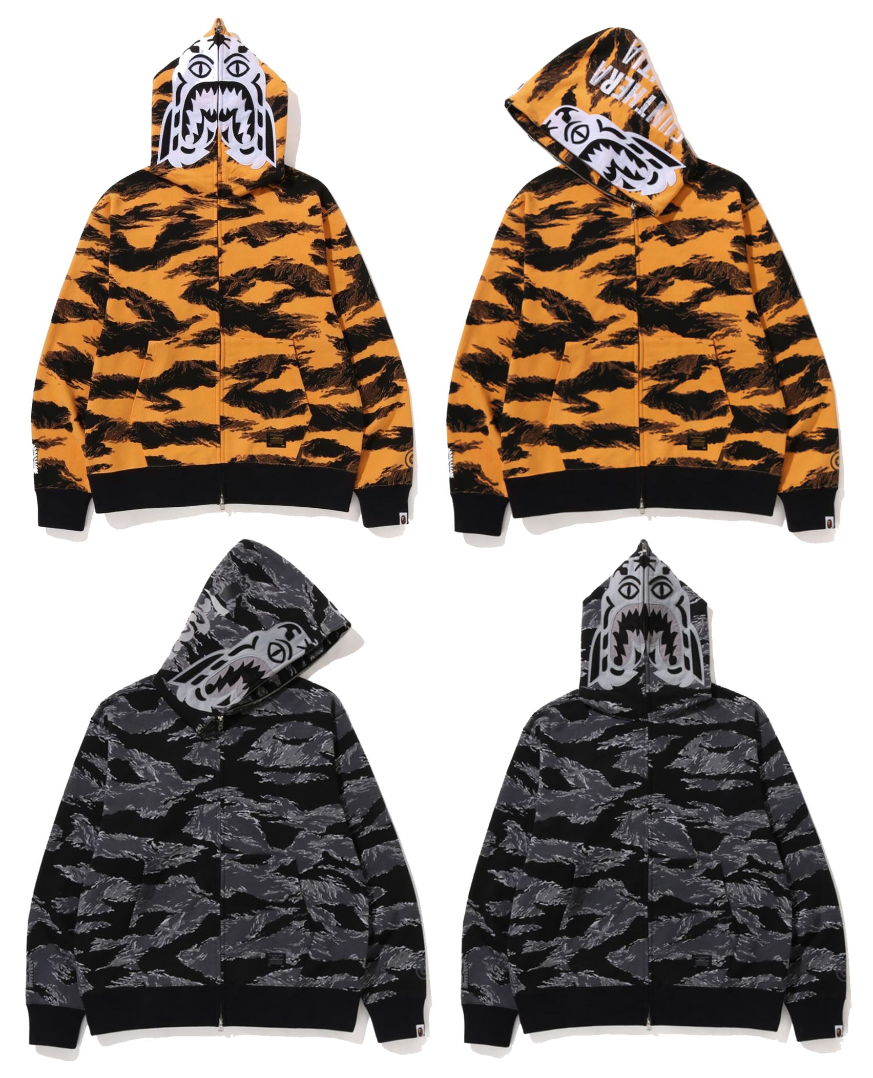 Bape tiger 2025 camo hoodie