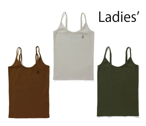 A BATHING APE Ladies' APE HEAD ONE POINT RIB CAMISOLE