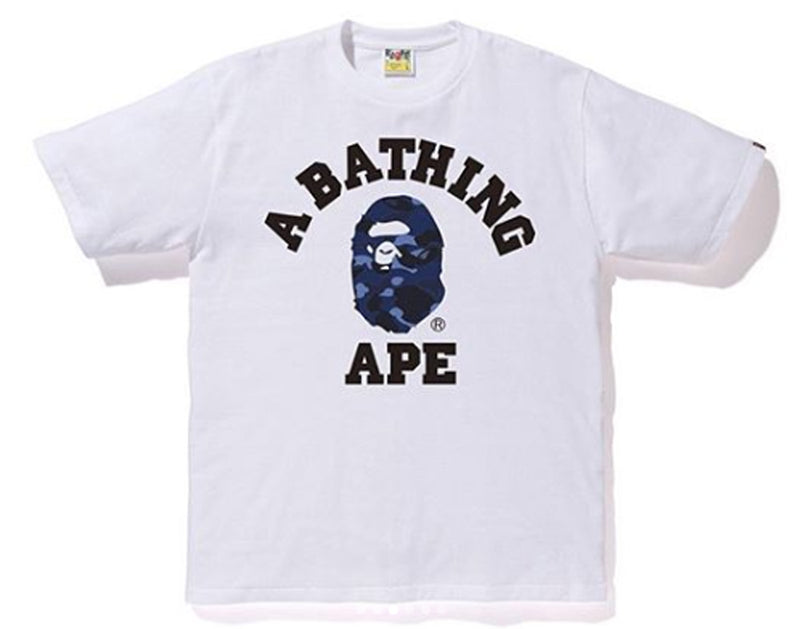 A BATHING APE COLOR CAMO COLLEGE TEE - happyjagabee store