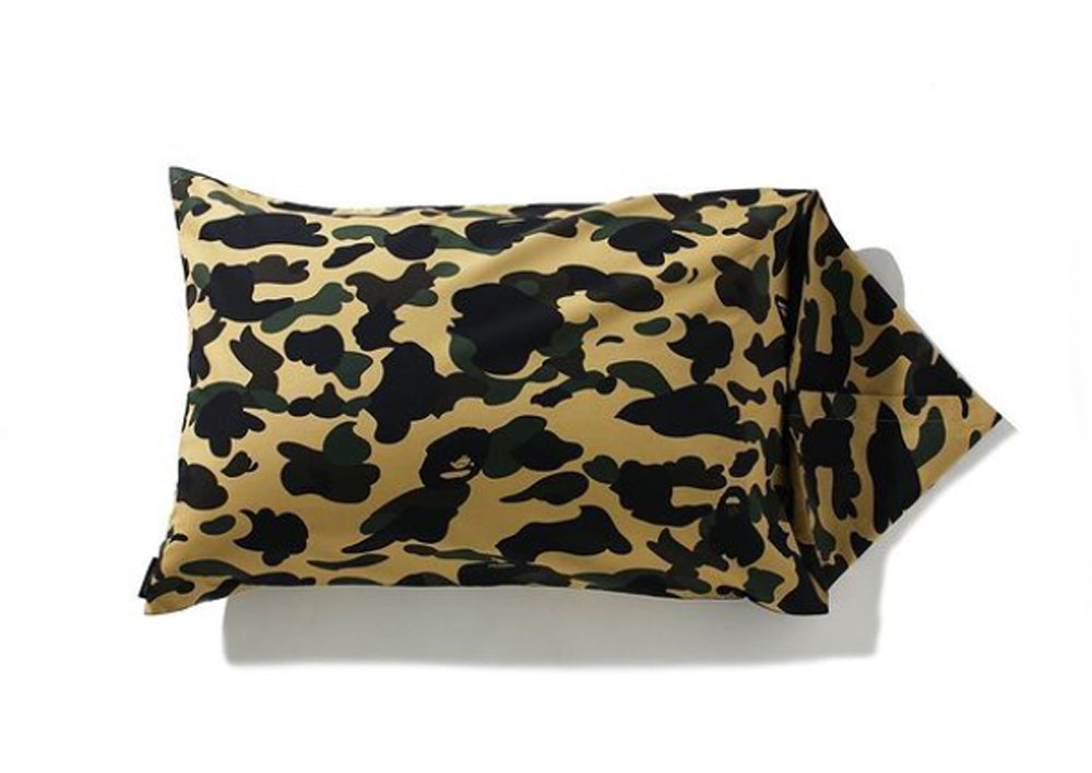 BAPE 1st Camo Large Pillow Case Yellow for Women