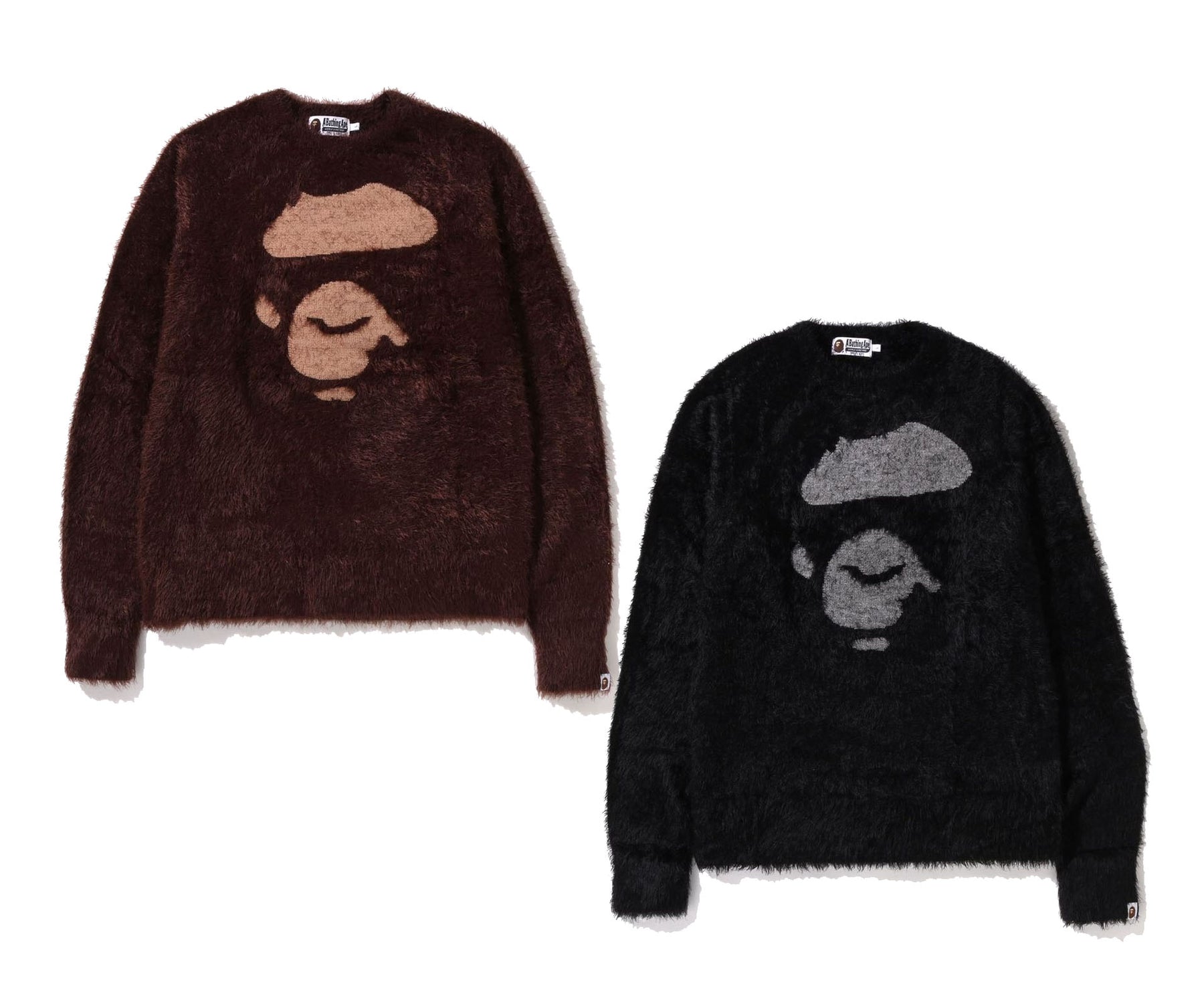 A BATHING APE APE FACE KNIT